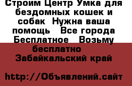 Строим Центр Умка для бездомных кошек и собак! Нужна ваша помощь - Все города Бесплатное » Возьму бесплатно   . Забайкальский край